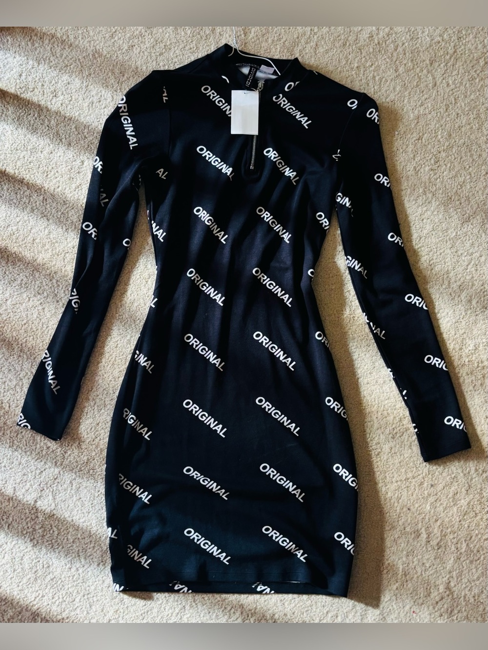 Black Long Sleeve Bodycon Dress